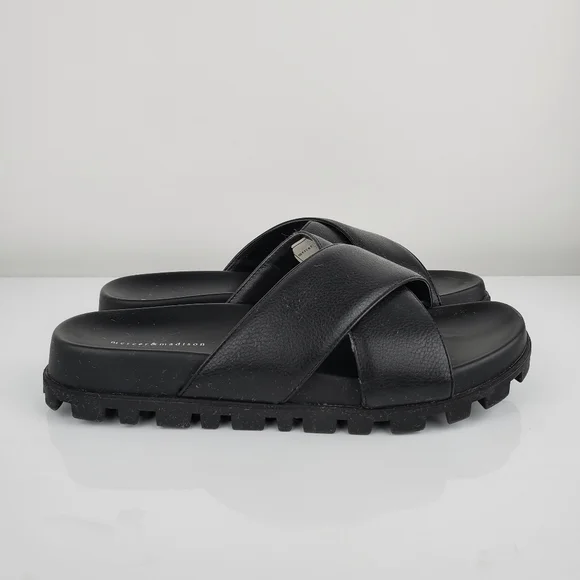 Mercer & Madison Black Rilla Sandals - Picture 2 of 8